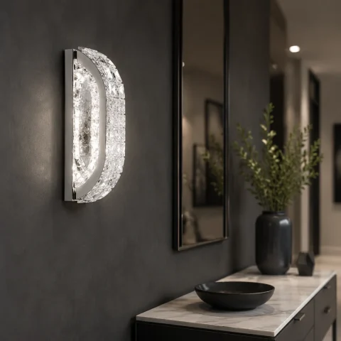 Світлодіодне кришталеве бра Artlight 88157/300-WALL-CH, хром, 25 Вт Світлодіодне кришталеве бра Artlight 88157/300-WALL-CH, хром, 25 Вт