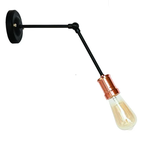 Настенное бра Levistella 752WT2006-1, E27, 60W, черный, розовое золото