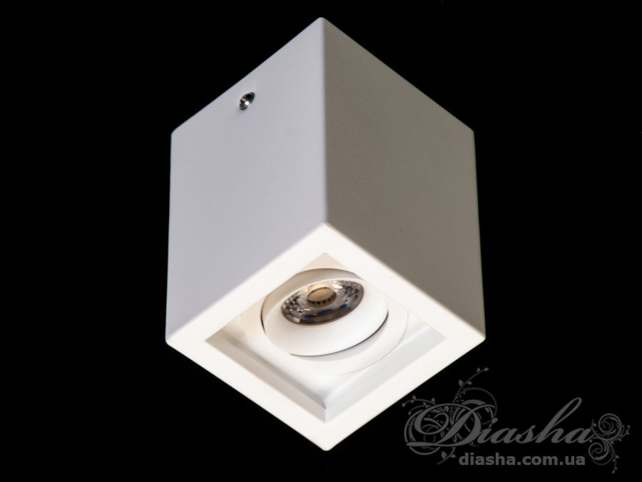 Світильник накладний поворотний LED Diasha 136F-WH, 10W, 550lm, білий, для кухні та інтер'єру Світильник накладний поворотний LED Diasha 136F-WH, 10W, 550lm, білий, для кухні та інтер'єру