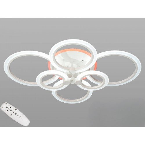 Люстра лед з пультом Linisoln 1888-6 WH LED-3 метал, акрил, білий, 3 лампи