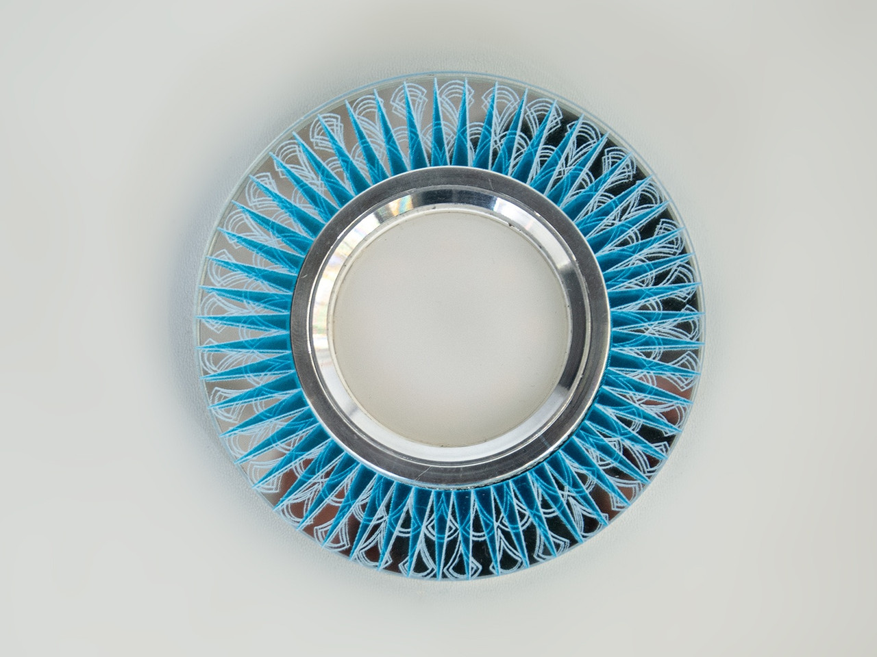 Вбудований точковий світильник LED Diasha 20-532BL, 40W, блакитне скло, IP20, для коридору та кухні