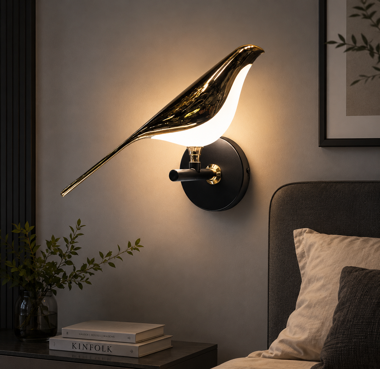 Світлодіодне бра пташка Artlight 21130/1WGD, 4,5 Вт, чорний + золото Світлодіодне бра пташка Artlight 21130/1WGD, 4,5 Вт, чорний + золото