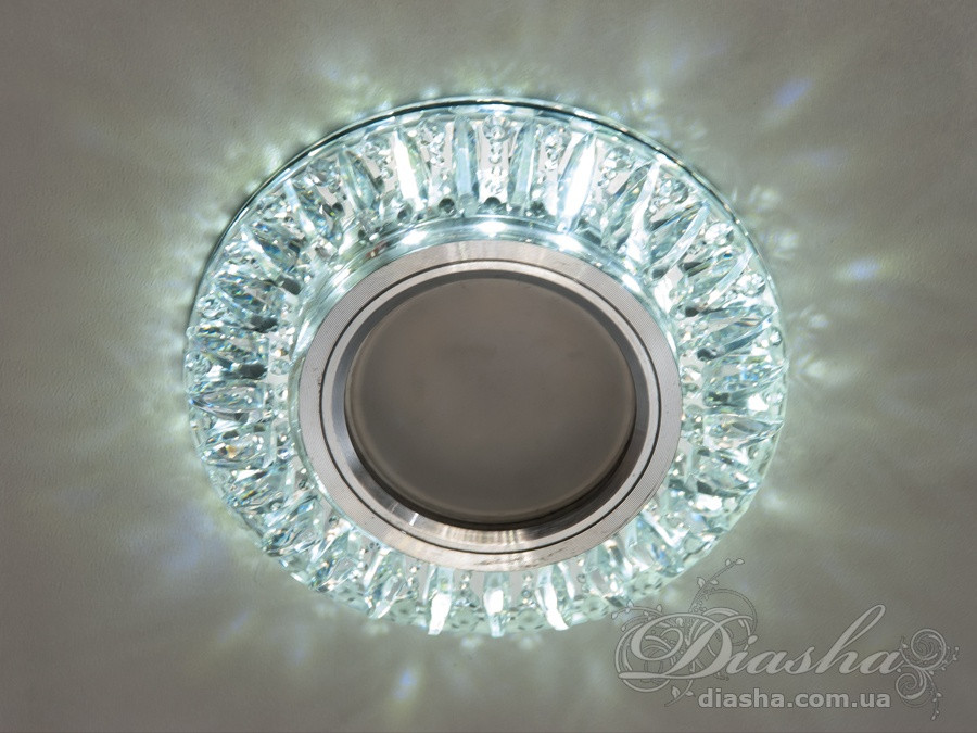 Світильник стельовий LED Diasha 2113S MR16, 40W, зелений підсвітка, метал/скло, сучасний стиль