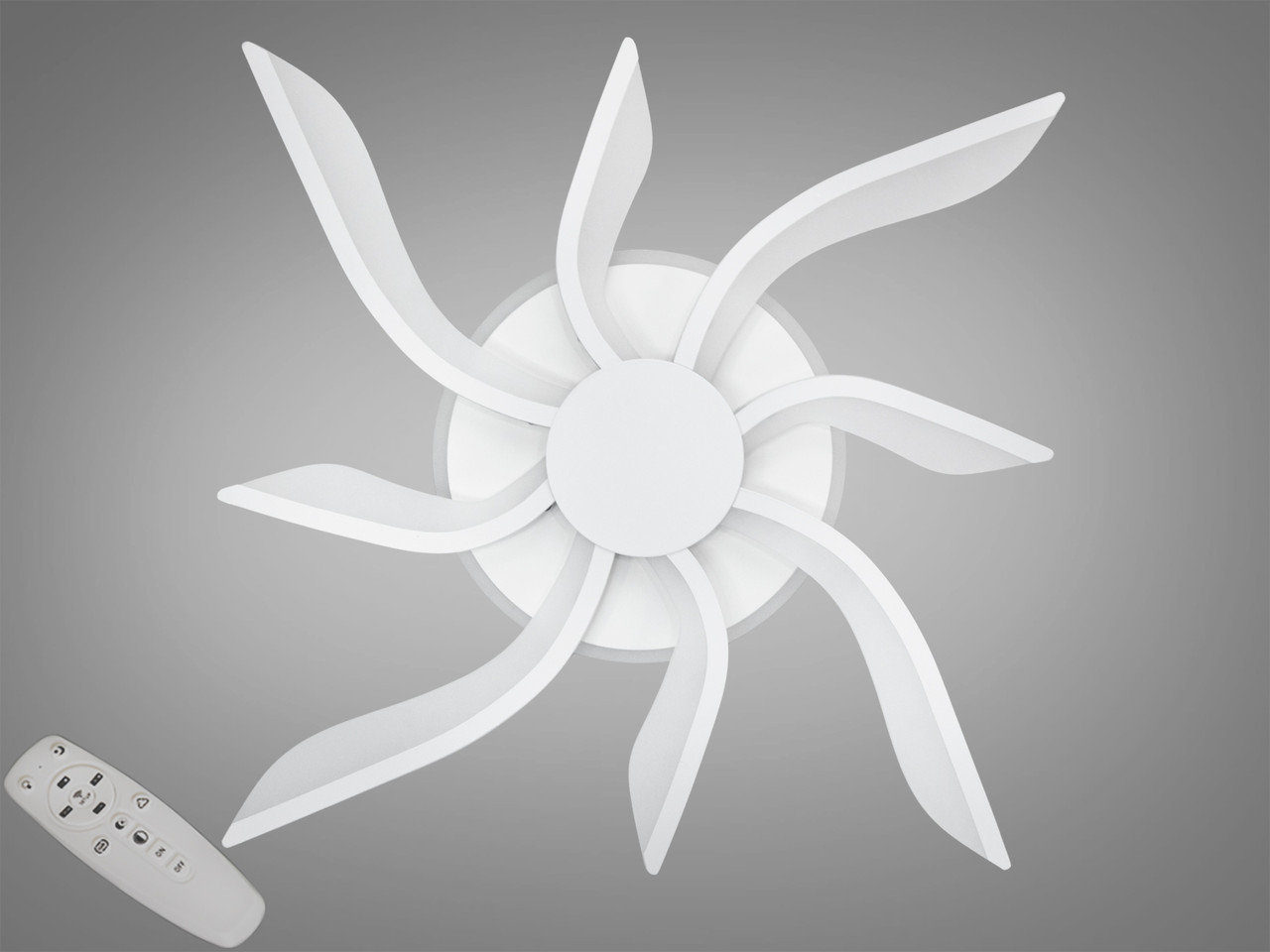 Стельовий світильник LED Diasha 2480/4+4WH, 65W, 3200K-6500K, білий акрил, сучасний стиль для дому