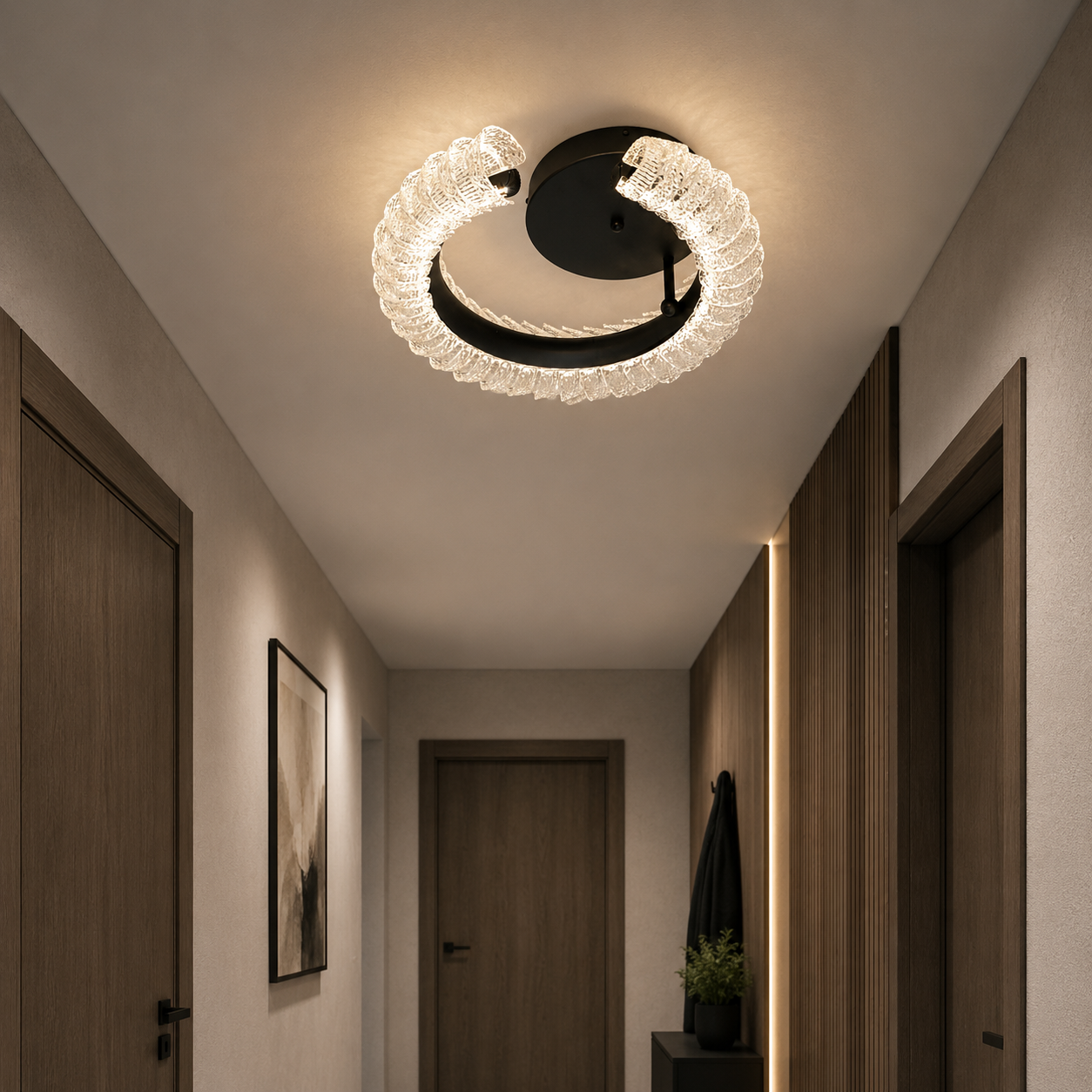 Сучасний LED світильник Diasha 2509/400BK з пультом і димером Сучасний LED світильник Diasha 2509/400BK з пультом і димером