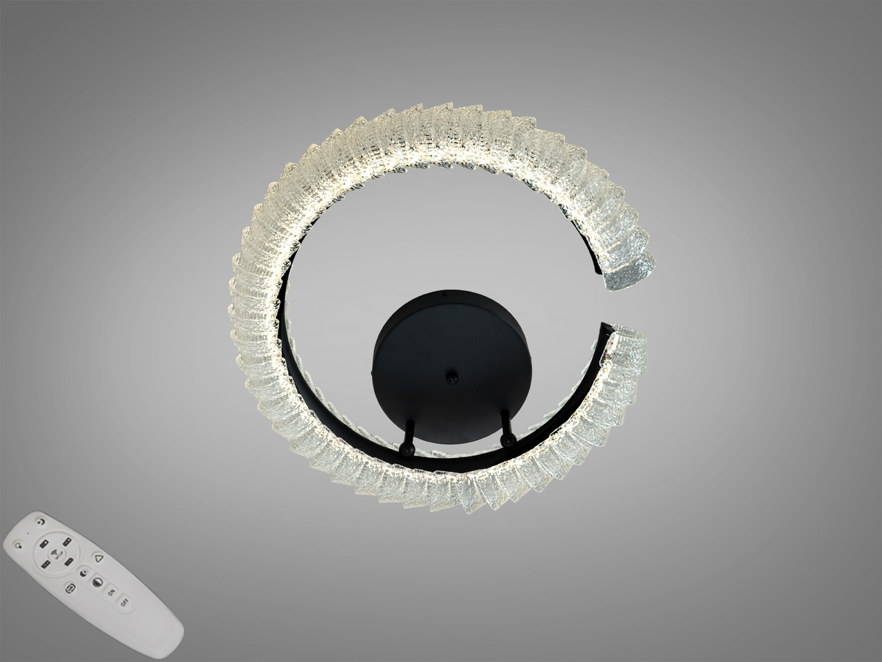 Сучасна LED люстра Diasha 2509/500BK з пультом і димером для вітальні та спальні
