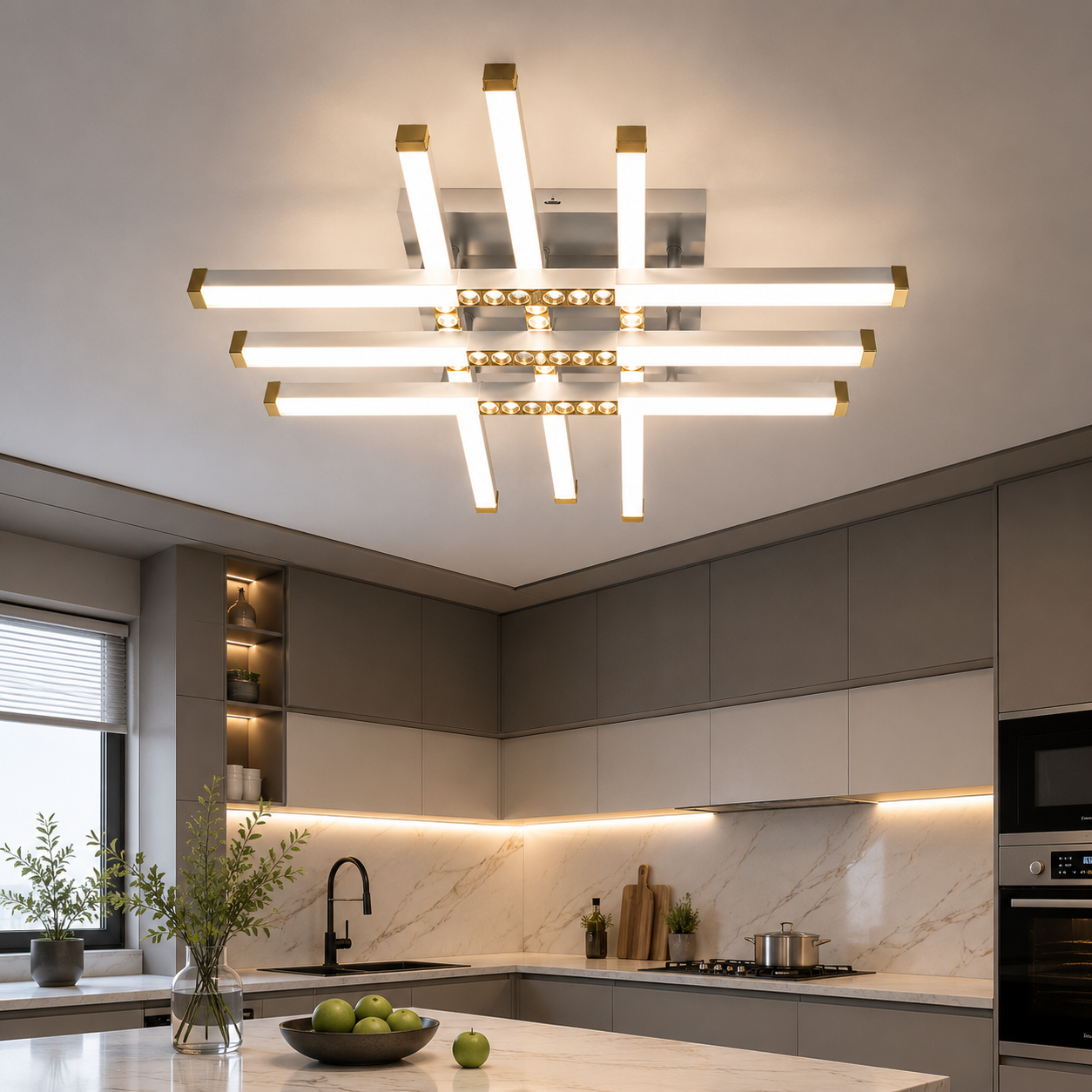 Сучасна стельова LED-люстра Diasha 2532WH+WH dimmer біла, 60 Вт, з пультом і димером, 68 см, 6-16m2 Сучасна стельова LED-люстра Diasha 2532WH+WH dimmer біла, 60 Вт, з пультом і димером, 68 см, 6-16m2