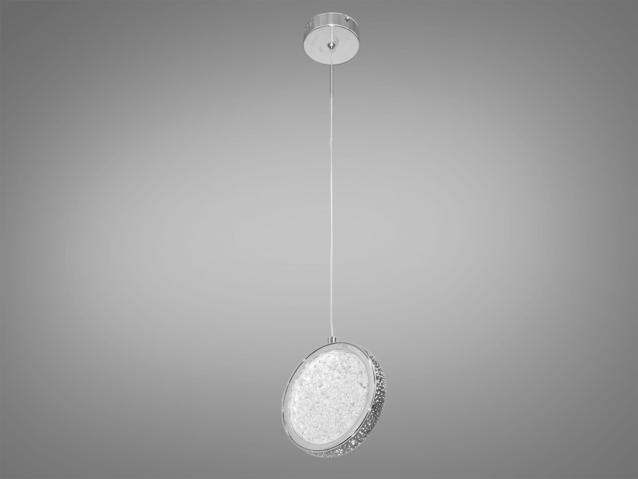 Стельова люстра LED Diasha 3005/1HR, 8W, хром, сучасний стиль для коридору, вітальні, кухні, офісу Стельова люстра LED Diasha 3005/1HR, 8W, хром, сучасний стиль для коридору, вітальні, кухні, офісу