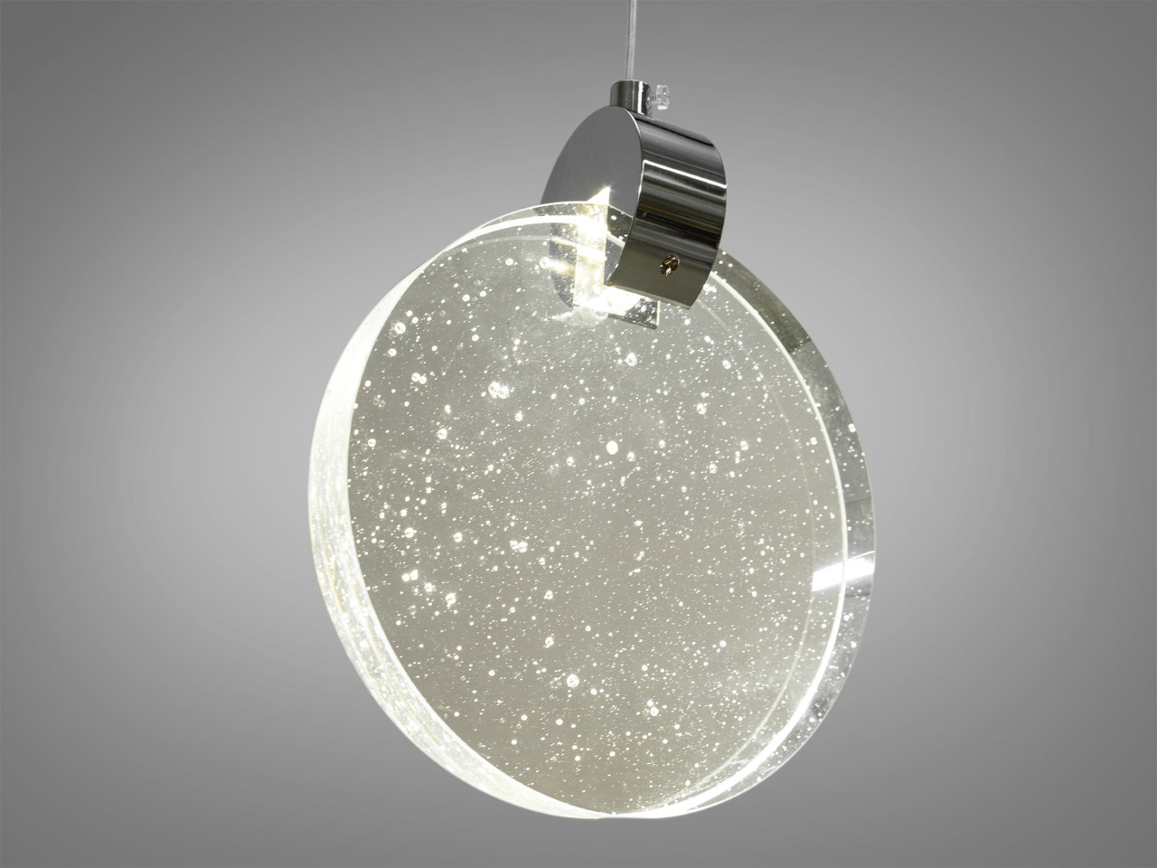 Стельова люстра LED Diasha 3008/1HR, 3W, хром, регульована висота, для коридору, вітальні, спальні