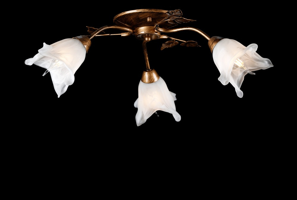 Люстра стельова Splendid Ray L10118/3, E14, бронзова та біла, 3 лампи, 24 см, сучасний стиль для дому Люстра стельова Splendid Ray L10118/3, E14, бронзова та біла, 3 лампи, 24 см, сучасний стиль для дому