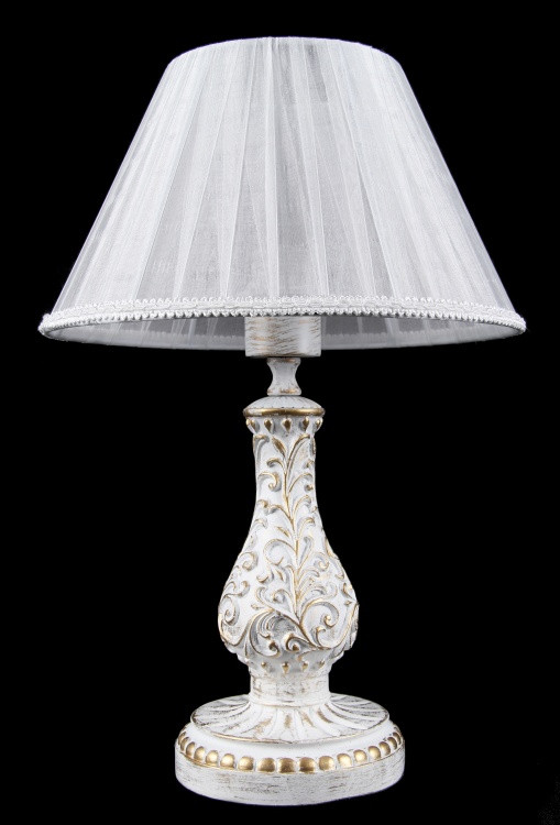 Настільна лампа Splendid Ray N29989/1T, E27, 40W, білий та золотий, для спальні