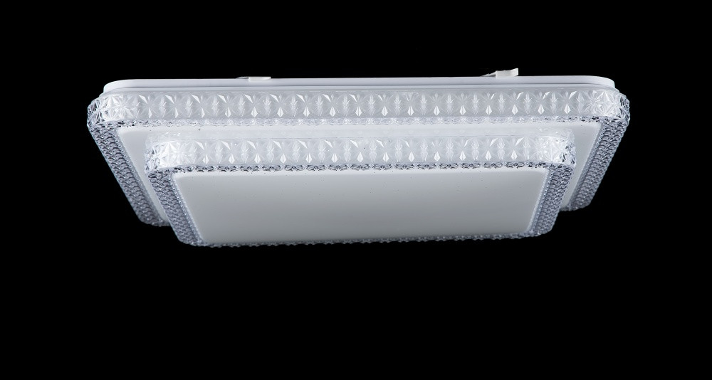 Люстра стельова LED Splendid Ray L8208B/48W*2, 48W, білий, регульована яскравість, сучасний стиль Люстра стельова LED Splendid Ray L8208B/48W*2, 48W, білий, регульована яскравість, сучасний стиль