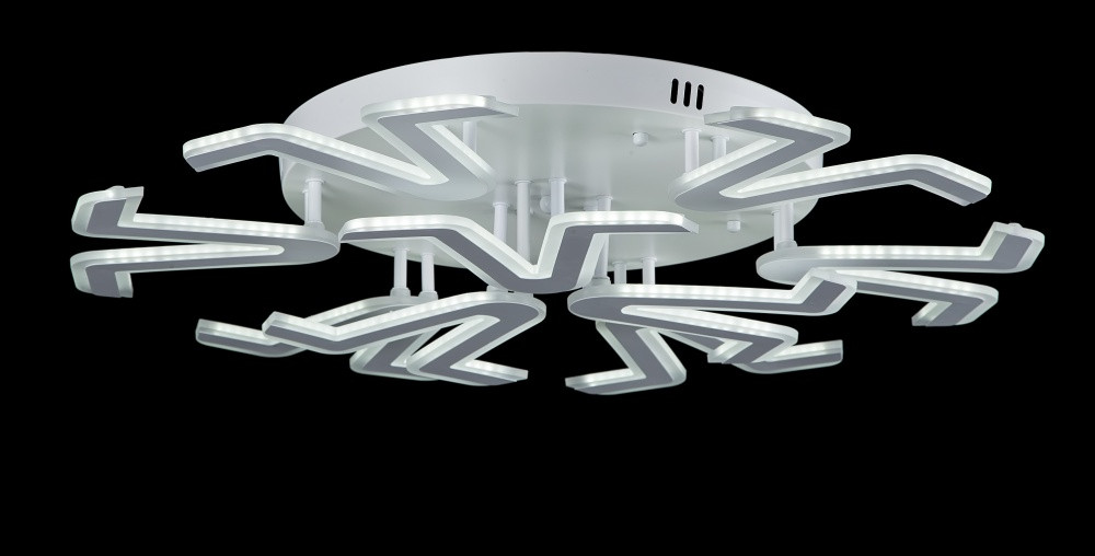 Люстра стельова LED Splendid Ray LK55/9, 360W, білий, сучасний стиль з пультом Люстра стельова LED Splendid Ray LK55/9, 360W, білий, сучасний стиль з пультом