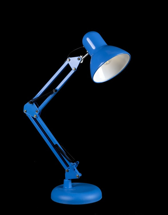 Настільна лампа Splendid Ray NSM-800A, регулювання висоти 30-55 см, блакитний та білий, офісний стиль