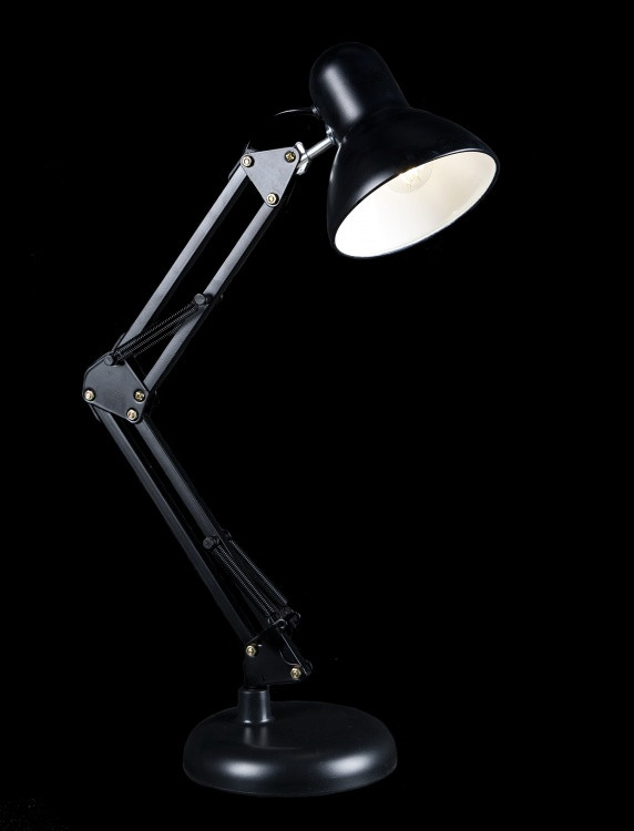Настільна лампа офісна Splendid Ray NSM-800A, E27, 40W, чорний, регульована висота