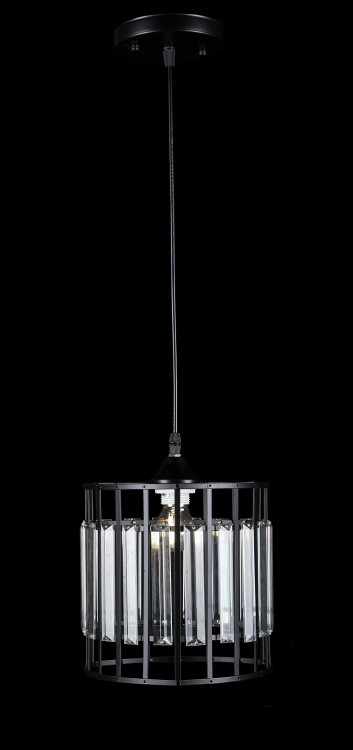 Люстра стельова Splendid Ray L3837/1H, 1 лампа E27, регулювання висоти 30-90 см, чорний/білий, сучасний стиль для дому