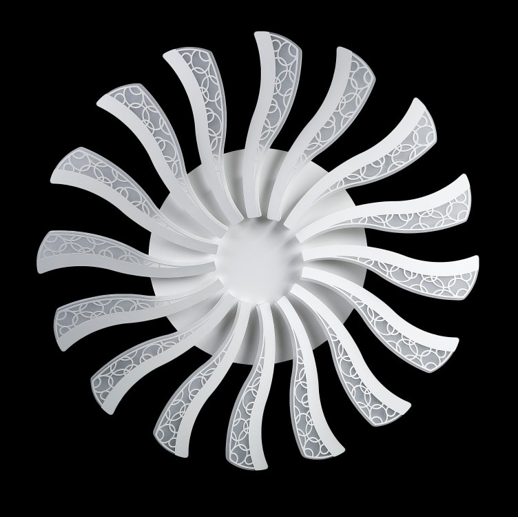 Люстра стельова LED Splendid Ray LK39265/16 BIG, 160W, білий, сучасний стиль, з пультом, 80 см