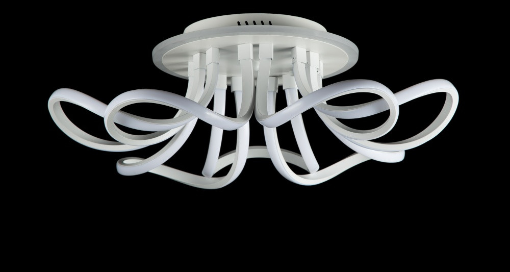 Люстра стельова LED Splendid Ray L78586/7, 224W, білий, сучасний стиль, з пультом, 58 см Люстра стельова LED Splendid Ray L78586/7, 224W, білий, сучасний стиль, з пультом, 58 см
