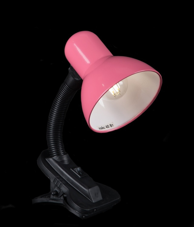 Настільна лампа E27 Splendid Ray N108B (PINK), 40Вт, рожева, для офісу Настільна лампа E27 Splendid Ray N108B (PINK), 40Вт, рожева, для офісу