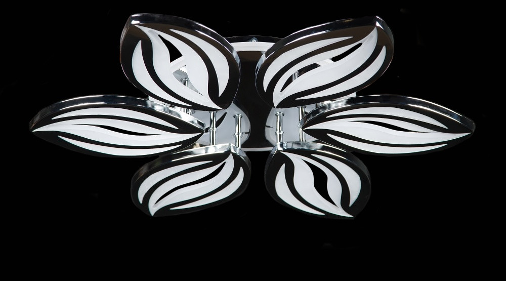 Люстра стельова LED Splendid Ray LK23/6, 160W, білий, хром, сучасний стиль з пультом, димер, 62см Люстра стельова LED Splendid Ray LK23/6, 160W, білий, хром, сучасний стиль з пультом, димер, 62см
