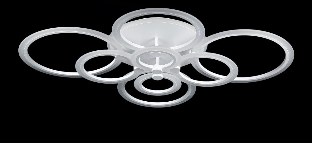 Люстра світлодіодна Splendid Ray LK236/8+A LED, 360Вт, білий, з пультом, димер, для залу Люстра світлодіодна Splendid Ray LK236/8+A LED, 360Вт, білий, з пультом, димер, для залу