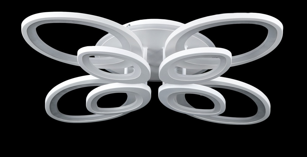 Люстра стельова LED Splendid Ray LK232/4+4+A, 240W, білий, сучасний стиль з пультом, димер Люстра стельова LED Splendid Ray LK232/4+4+A, 240W, білий, сучасний стиль з пультом, димер