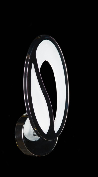 Бра настінне LED Splendid Ray BK208/1, 1 лампа, 25 см, хром, білий, сучасний стиль для дому Бра настінне LED Splendid Ray BK208/1, 1 лампа, 25 см, хром, білий, сучасний стиль для дому