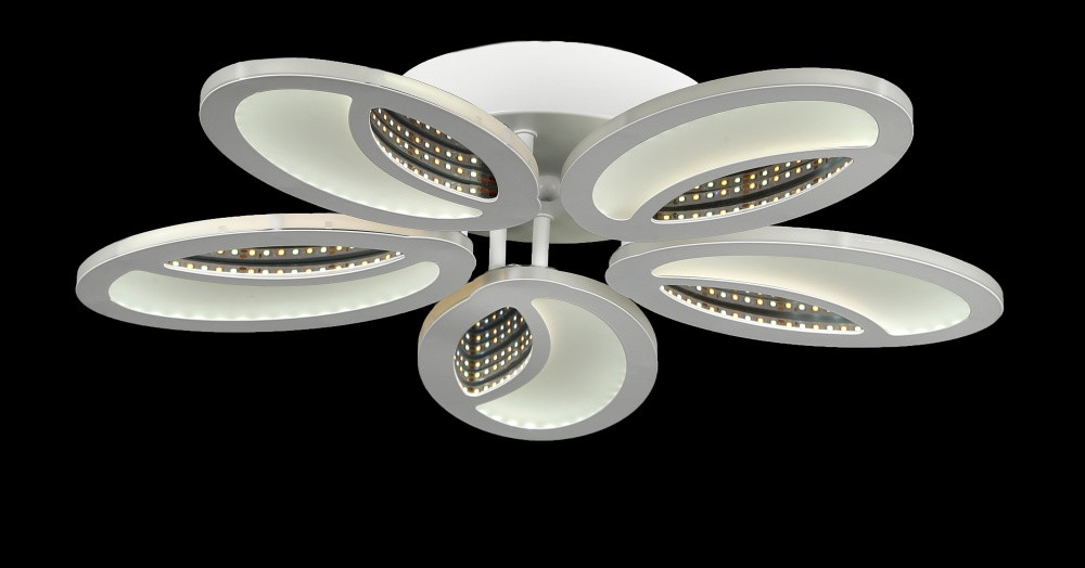 Люстра стельова LED Splendid Ray LK39749/5, 100W, білий, з пультом, сучасний стиль Люстра стельова LED Splendid Ray LK39749/5, 100W, білий, з пультом, сучасний стиль