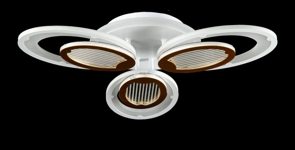 Люстра стельова LED Splendid Ray LK29047/3+1, 106W, білий та золото, сучасний стиль, з пультом, 50 см Люстра стельова LED Splendid Ray LK29047/3+1, 106W, білий та золото, сучасний стиль, з пультом, 50 см
