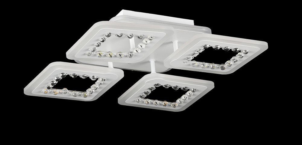 Люстра стельова LED Splendid Ray LK39870/4+1SMALL, 154W, білий, сучасний стиль з пультом та димером Люстра стельова LED Splendid Ray LK39870/4+1SMALL, 154W, білий, сучасний стиль з пультом та димером