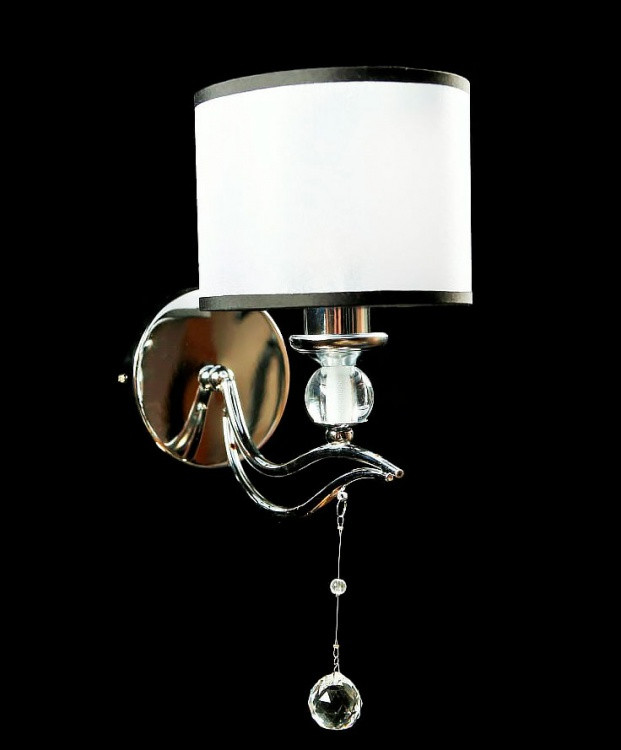 Бра настінне Splendid Ray B88112/1W, E14, 40W, білий, хром, сучасний стиль Бра настінне Splendid Ray B88112/1W, E14, 40W, білий, хром, сучасний стиль