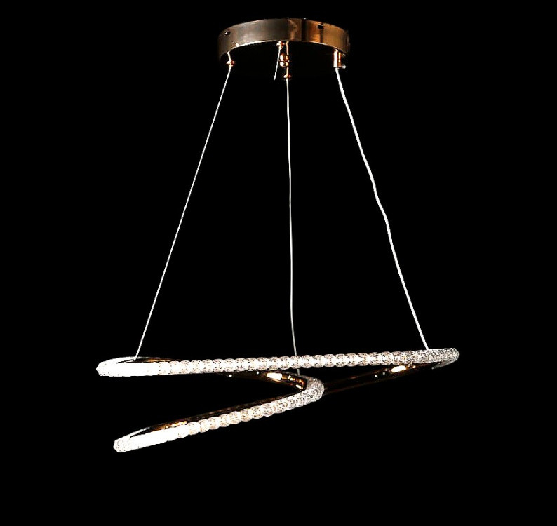 Люстра стельова LED Splendid Ray LF9808/1, регулювання висоти 20-115 см, золото, білий, сучасний стиль Люстра стельова LED Splendid Ray LF9808/1, регулювання висоти 20-115 см, золото, білий, сучасний стиль
