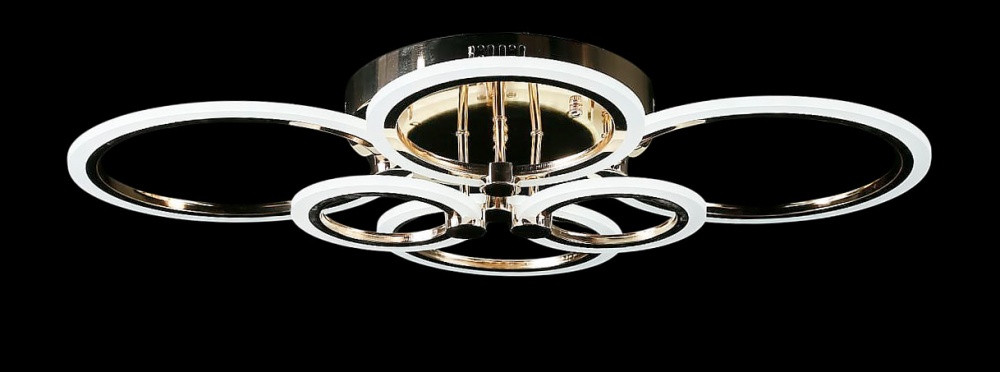 Люстра стельова LED Splendid Ray LK65/2+2+2, 144W, золото, білий, сучасний стиль з пультом, димер Люстра стельова LED Splendid Ray LK65/2+2+2, 144W, золото, білий, сучасний стиль з пультом, димер