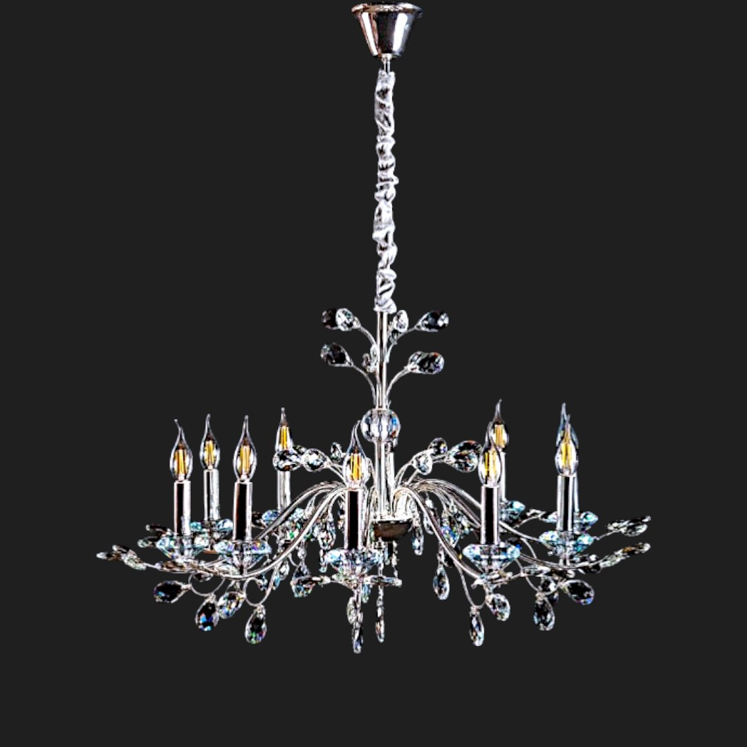 Люстра-свічка Splendid Ray L9013/8 (SILVER) Люстра-свічка Splendid Ray L9013/8 (SILVER)