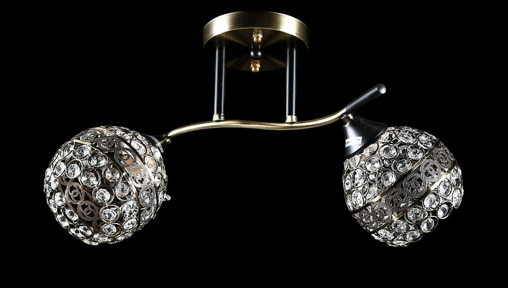 Люстра стельова Splendid Ray L9823/2, E27, 40Вт, 45см, бронза, білий, сучасний стиль для дому