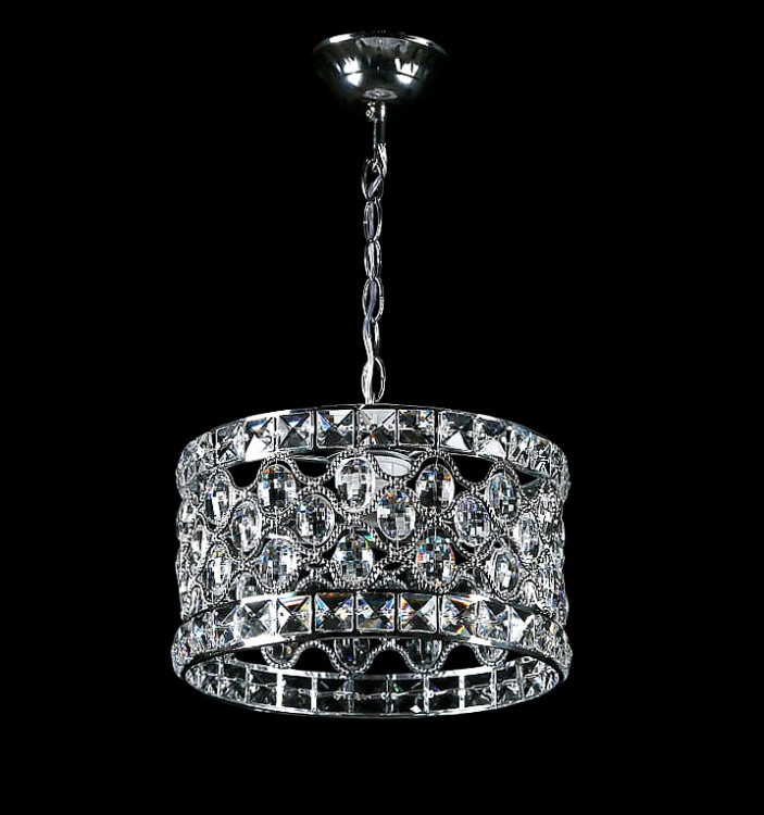 Люстра стельова Splendid Ray L397/1M, E27, 40Вт, білий, хром, сучасний стиль для дому Люстра стельова Splendid Ray L397/1M, E27, 40Вт, білий, хром, сучасний стиль для дому