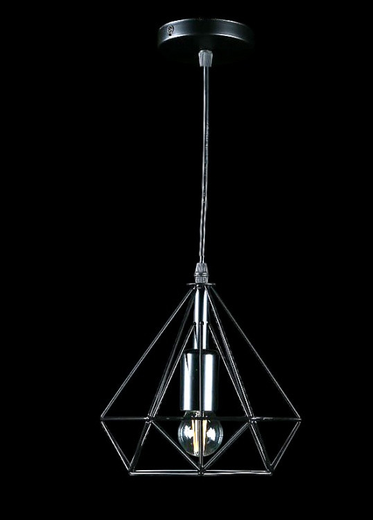 Люстра стельова Splendid Ray L01/1, E27, чорний метал, регульована висота 25-95 см, сучасний стиль для дому Люстра стельова Splendid Ray L01/1, E27, чорний метал, регульована висота 25-95 см, сучасний стиль для дому
