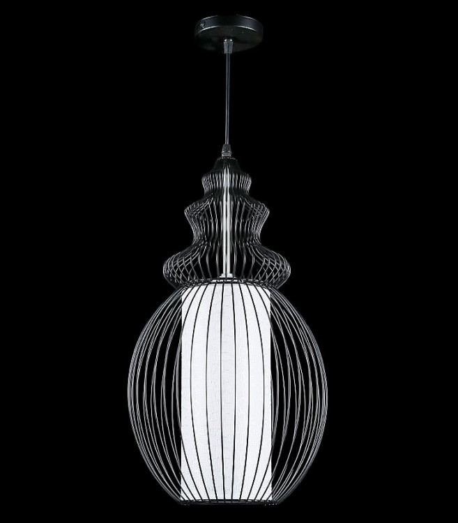 Люстра стельова Splendid Ray L606/1, E27, 40W, чорний/білий, сучасний стиль, регулювання висоти
