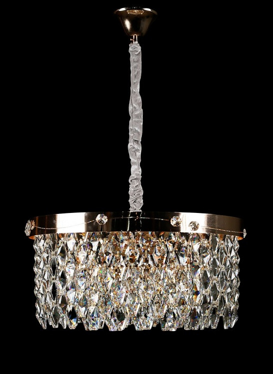 Люстра кришталева Splendid Ray L8588/500/9, 9 ламп, E14, золото/білий, сучасний стиль, регульована висота 40-80 см, діаметр 50 см Люстра кришталева Splendid Ray L8588/500/9, 9 ламп, E14, золото/білий, сучасний стиль, регульована висота 40-80 см, діаметр 50 см