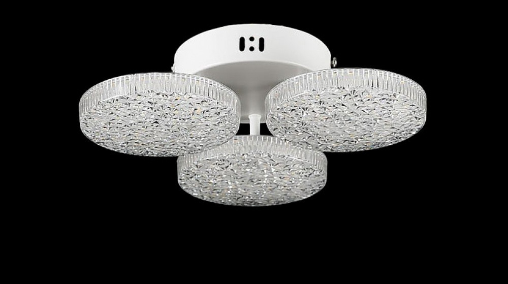 Люстра стельова LED Splendid Ray L3180/3, 3 лампи, 32 см, білий, з пультом, сучасний стиль Люстра стельова LED Splendid Ray L3180/3, 3 лампи, 32 см, білий, з пультом, сучасний стиль