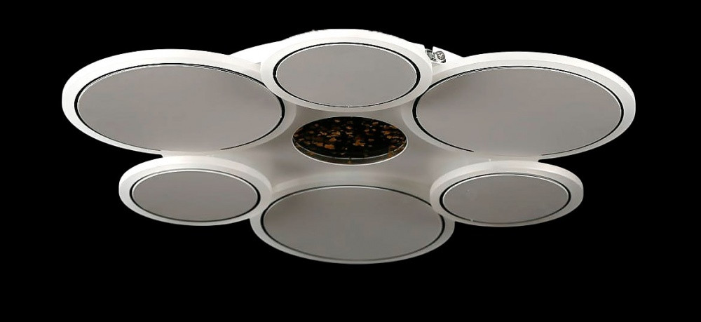 Люстра стельова LED Splendid Ray L2639/560/6+1, 112W, білий, з пультом, сучасний стиль Люстра стельова LED Splendid Ray L2639/560/6+1, 112W, білий, з пультом, сучасний стиль