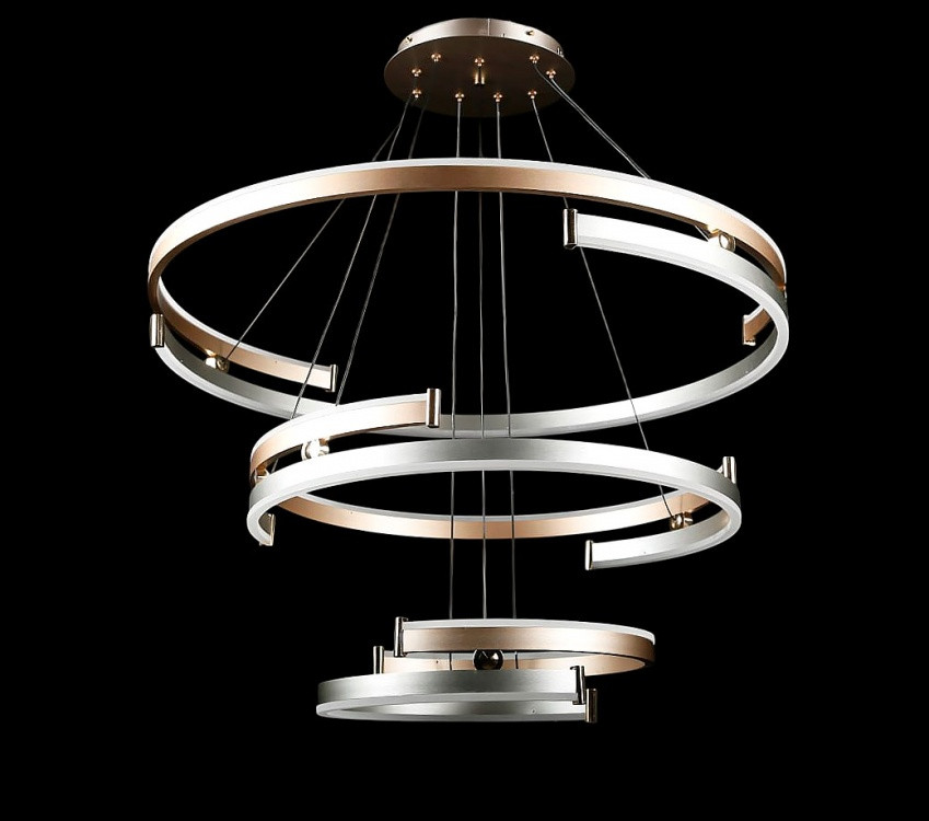 Люстра стельова LED Splendid Ray L8503/800+600+400/3, 6 ламп, 50-150 см, діаметр 80 см, сучасний стиль для дому Люстра стельова LED Splendid Ray L8503/800+600+400/3, 6 ламп, 50-150 см, діаметр 80 см, сучасний стиль для дому