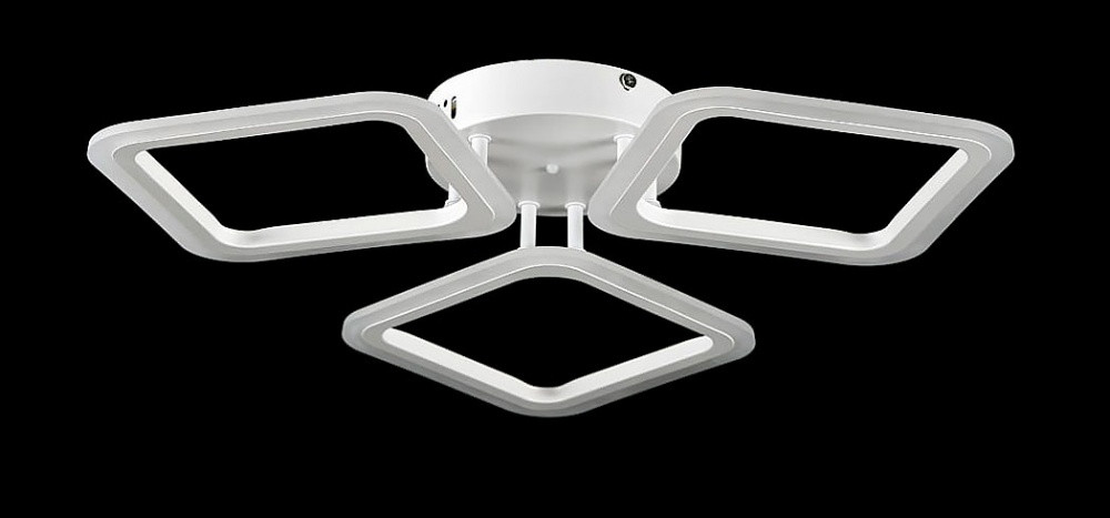 Люстра стельова LED Splendid Ray L2929/3BIG, 66W, білий, сучасний стиль, з пультом, 3 лампи, димер, 53 см Люстра стельова LED Splendid Ray L2929/3BIG, 66W, білий, сучасний стиль, з пультом, 3 лампи, димер, 53 см