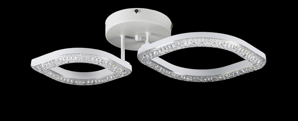 Люстра стельова LED Splendid Ray L2721/1+1, 48W, білий, з пультом, сучасний стиль Люстра стельова LED Splendid Ray L2721/1+1, 48W, білий, з пультом, сучасний стиль