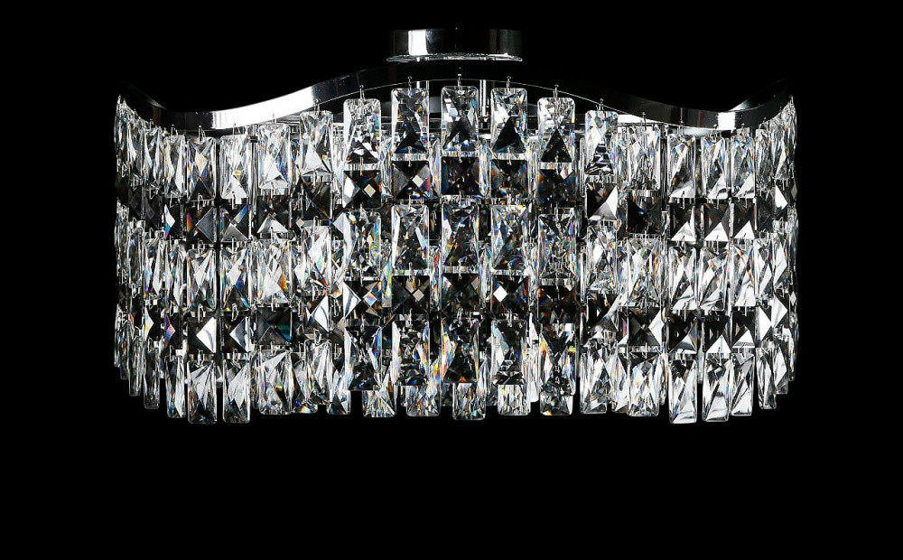 Кришталева люстра Splendid Ray LGH90350/9 (CR) — стельова люстра в хромі з кришталем E14 Кришталева люстра Splendid Ray LGH90350/9 (CR) — стельова люстра в хромі з кришталем E14