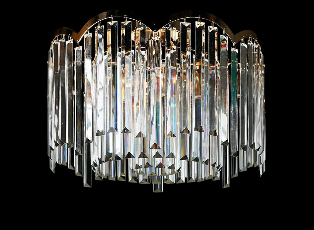 Кришталева люстра Splendid Ray LGH90351/7 (FGD) — стельова люстра в золотому виконанні з каскадом кришталевих підвісів Кришталева люстра Splendid Ray LGH90351/7 (FGD) — стельова люстра в золотому виконанні з каскадом кришталевих підвісів