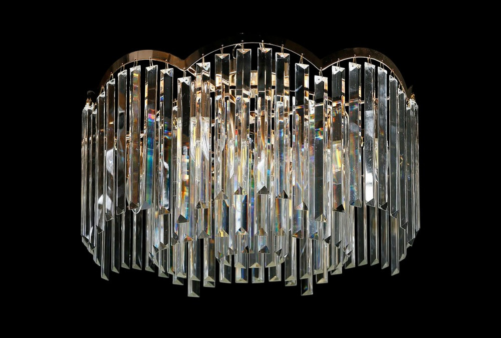 Люстра кришталева Splendid Ray LGH90351/9, 9 ламп, золото, білий, метал, кришталь, 32 см, сучасний стиль для дому Люстра кришталева Splendid Ray LGH90351/9, 9 ламп, золото, білий, метал, кришталь, 32 см, сучасний стиль для дому