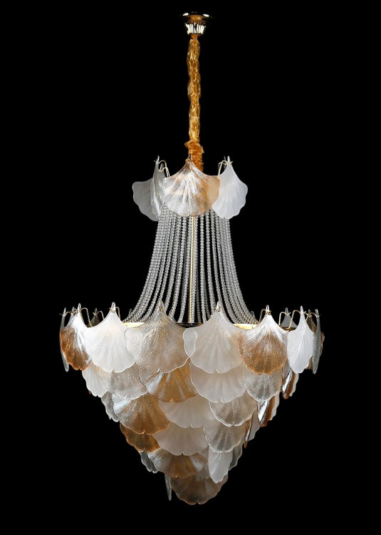 Люстра кришталева Splendid Ray LMD29070/14 (GD)(A+B), 14 ламп, золото, сучасний стиль, регульована висота 120-200 см Люстра кришталева Splendid Ray LMD29070/14 (GD)(A+B), 14 ламп, золото, сучасний стиль, регульована висота 120-200 см
