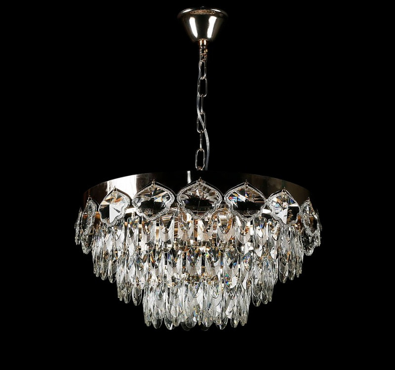 Люстра кришталева Splendid Ray L8558/500/10, 10 ламп, золото/білий, висота 35-70 см, діаметр 46 см Люстра кришталева Splendid Ray L8558/500/10, 10 ламп, золото/білий, висота 35-70 см, діаметр 46 см