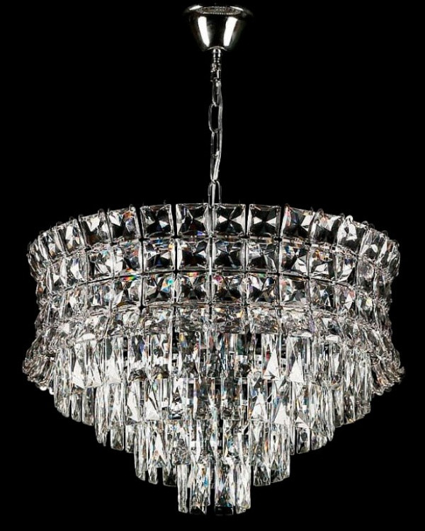 Люстра кришталева Splendid Ray L2462/800/14A, 14 ламп, хром/білий, висота 55-95 см, діаметр 80 см Люстра кришталева Splendid Ray L2462/800/14A, 14 ламп, хром/білий, висота 55-95 см, діаметр 80 см